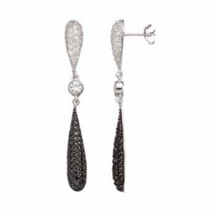 Sterling silver teardrop earrings